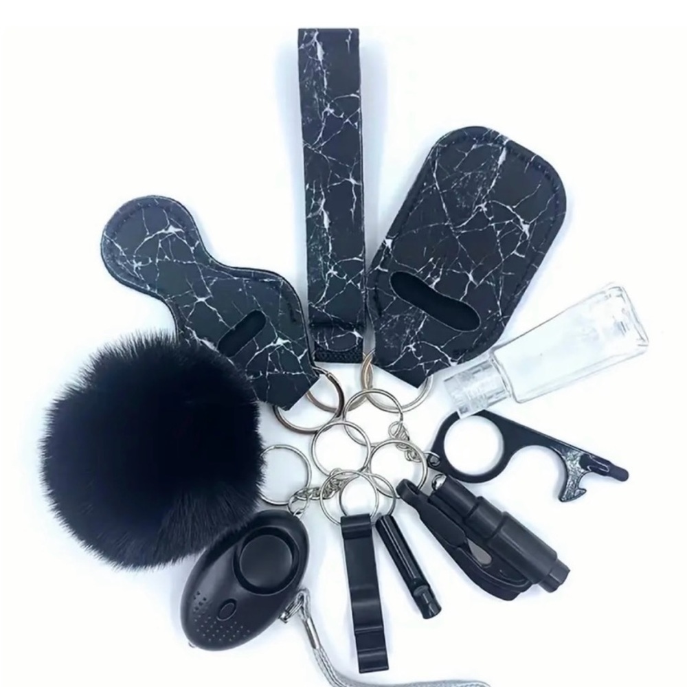 10 Piece Security Keychain Set